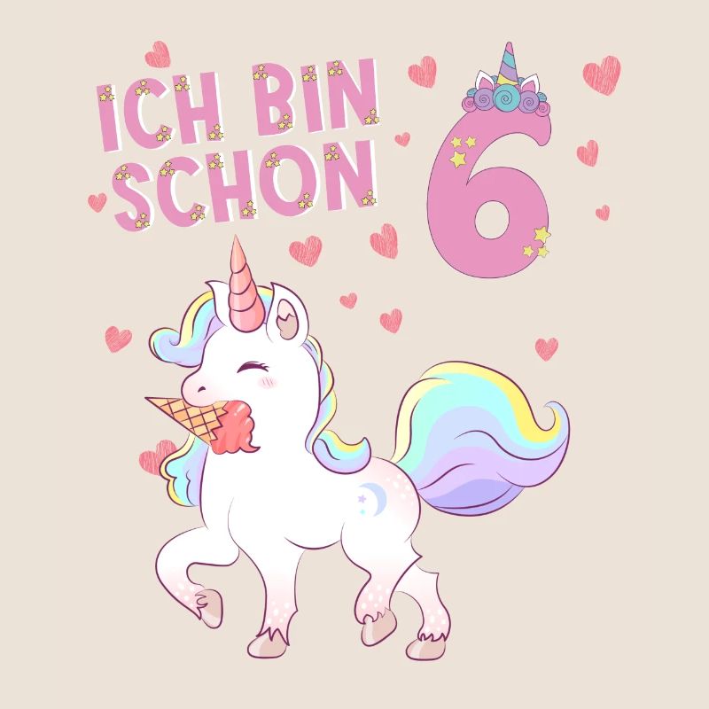 ich bin schon 6 Einhorn