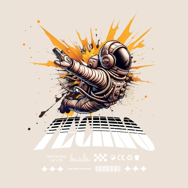 Astronaute en Spray Splash Techno