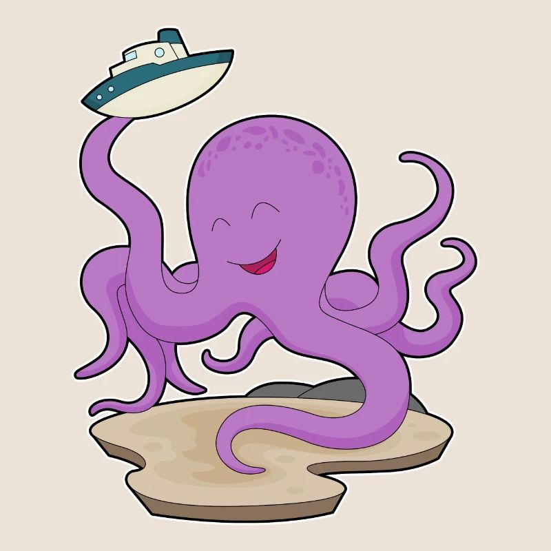 Bateau jouet Octopus