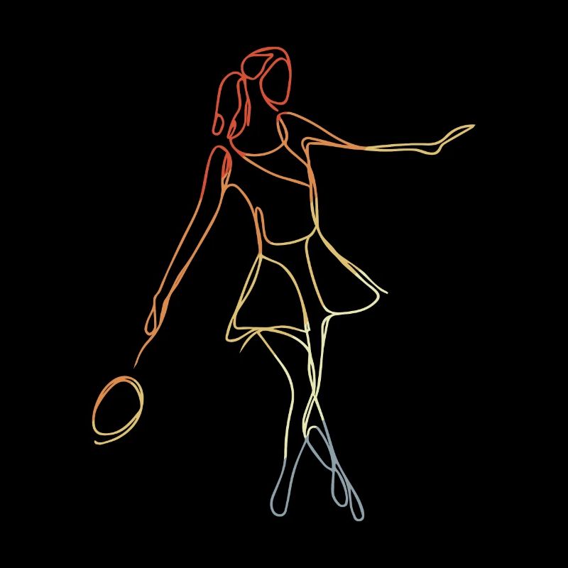 Badminton Player Sketch