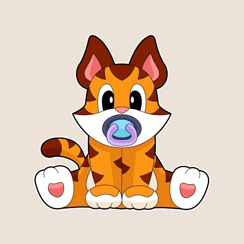 Tiger pacifier