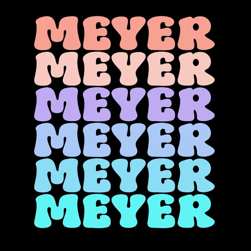 Nom de famille Meyer Retro