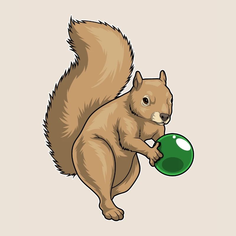Eichhörnchen Bowling Bowlingkugel