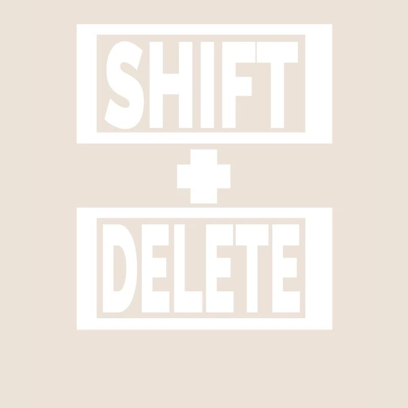 style de vie du clavier SHIFT+DELETE