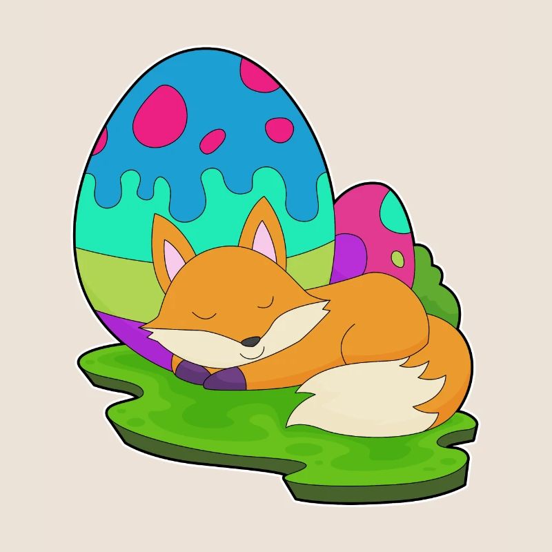Fox Easter Easter Eggs