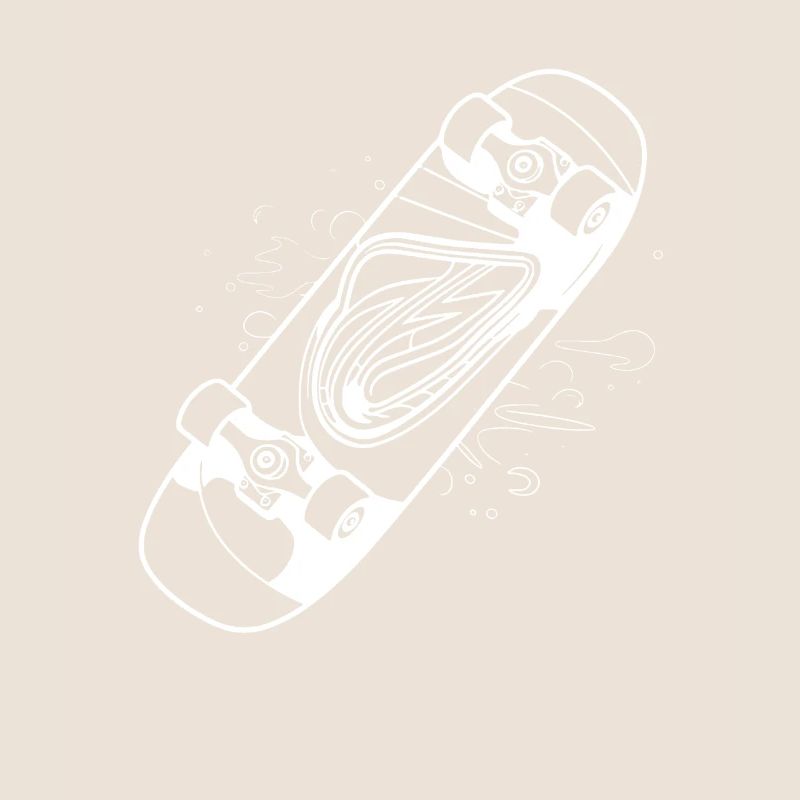 Dessin de planche à roulettes