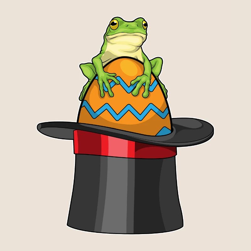 Frog Easter Easter Egg Cylinder
