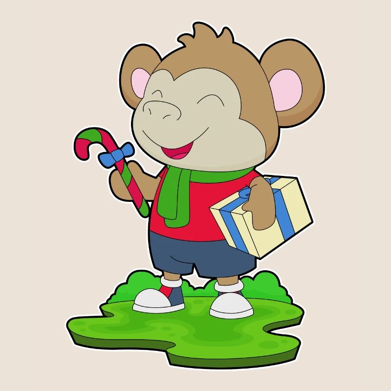 Monkey Christmas Package