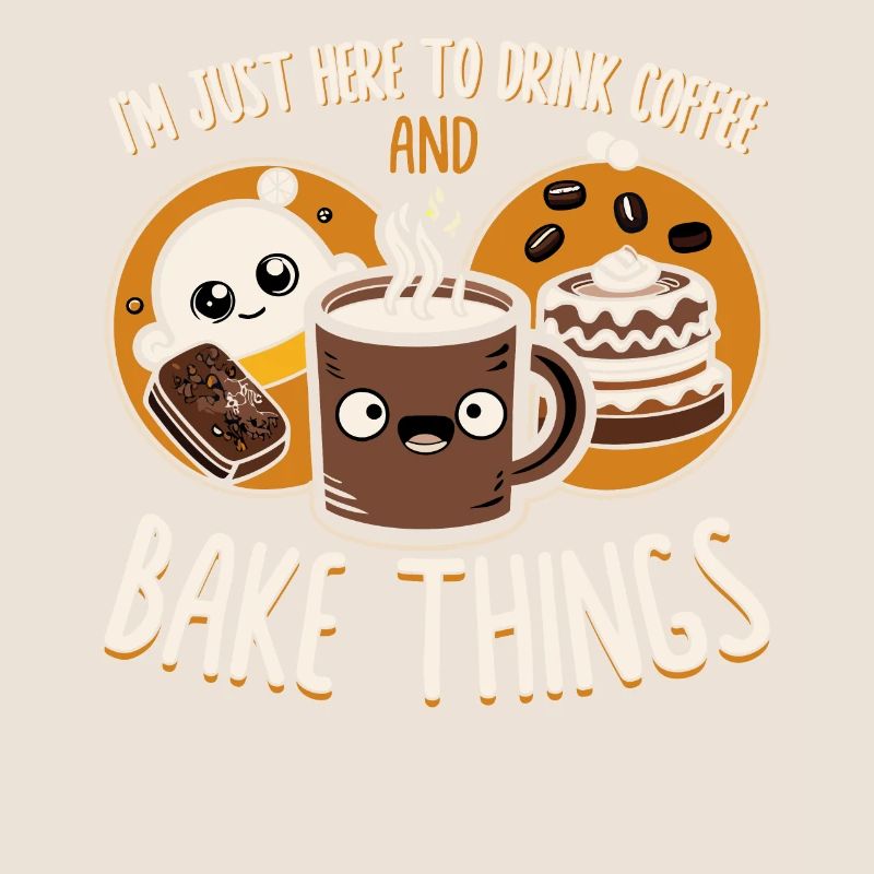 Coffee and Baking Saying Illustration