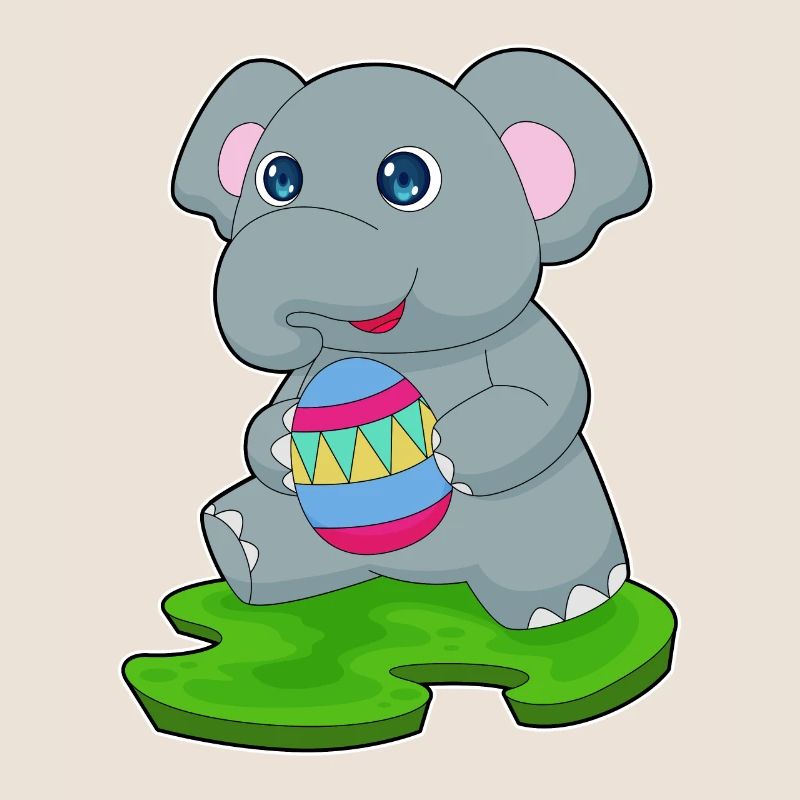 Elephant Easter Easter Egg