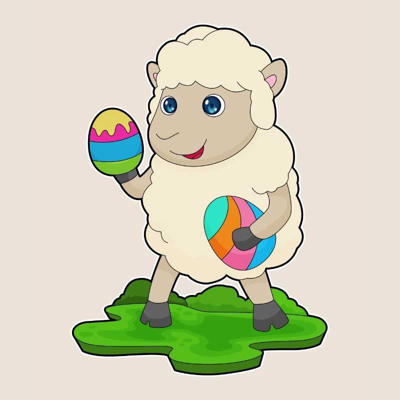 Schaf Ostern Ostereier
