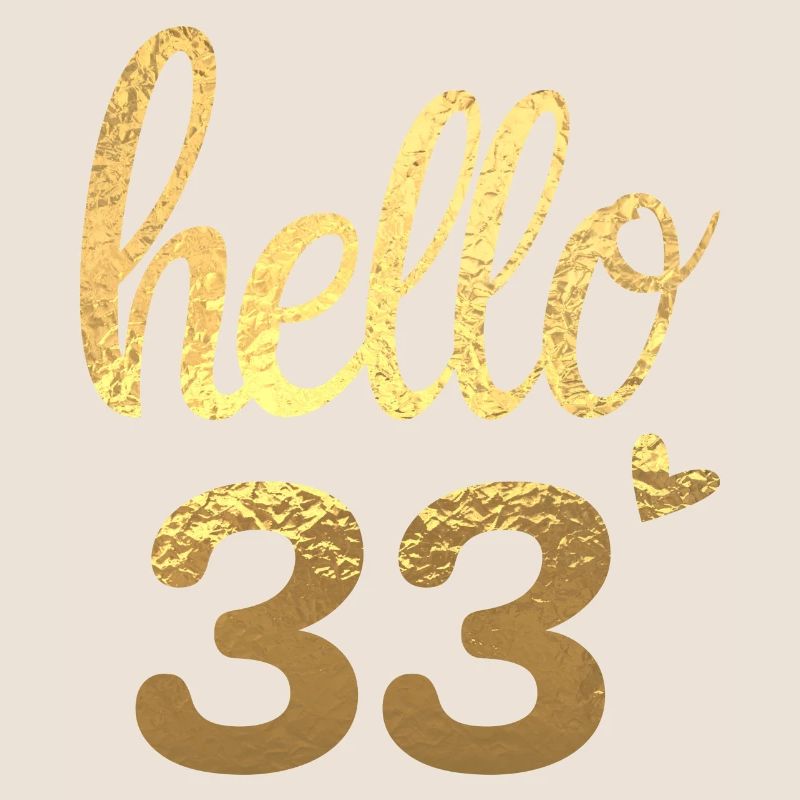 Hello 33 doré