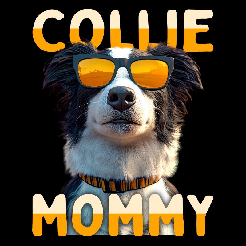 Border Collie Mommy Hund Mama Muttertag Collie Mom