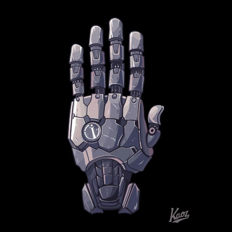 Roboter- oder Cyborg-Hand