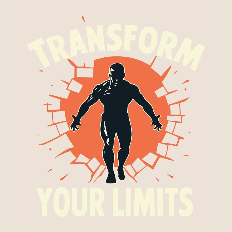 TRANSFORM YOUR LIMITS (BRIGHT TEXT DESIGN)
