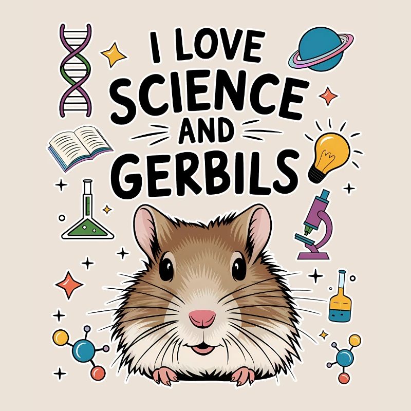Gerbil Science Student Fun Gerbil Gift