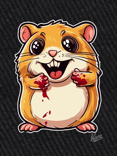 Hamster mignon et méchant