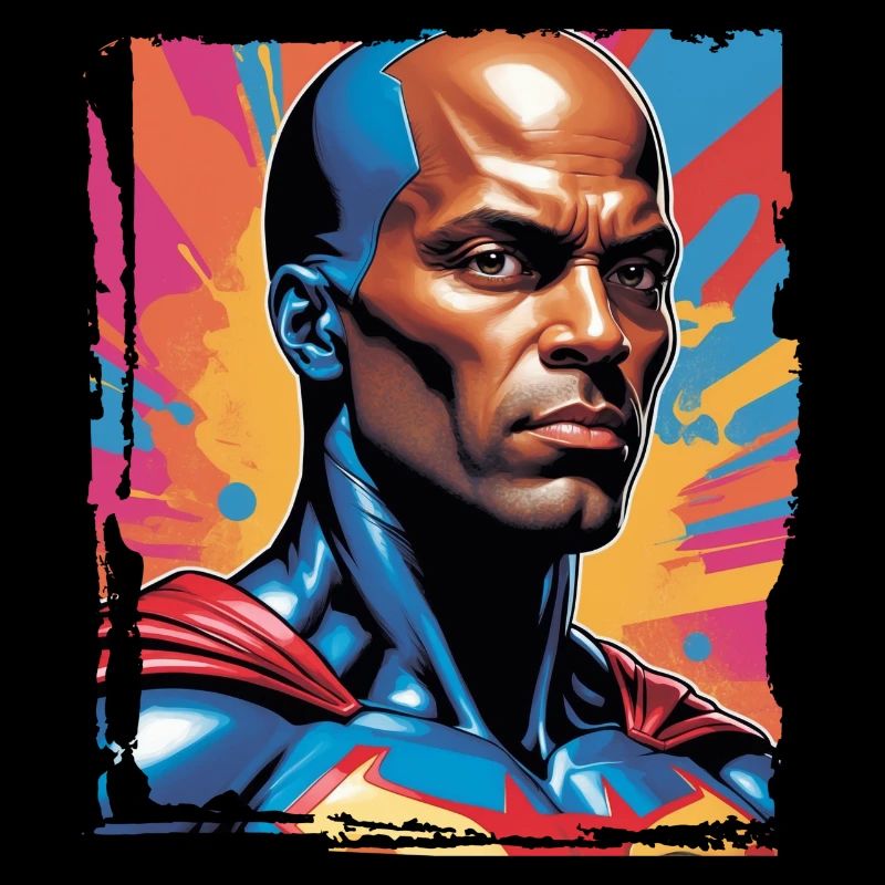 Porträt eines Sci-Fi-Superhelden