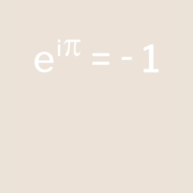 e^i pi + = -1 - Eulersche Identität Geschenkidee