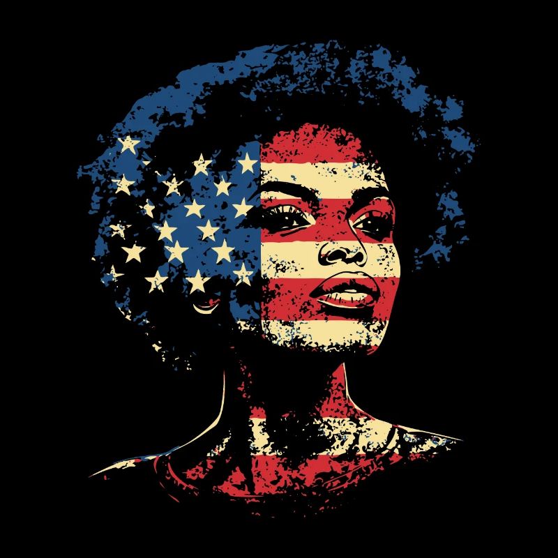 Afro Heritage États-Unis Drapeau Noir Histoire Art