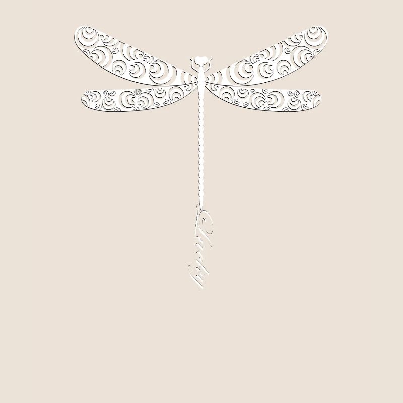 Elegante Libelle Silhouette Kunst Elegant