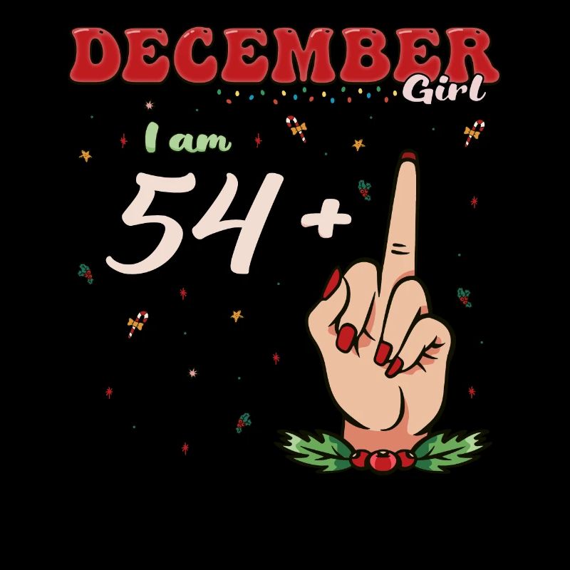 Dezember Mädchen 54 + Mittelfinger | Fetter 55. Platz