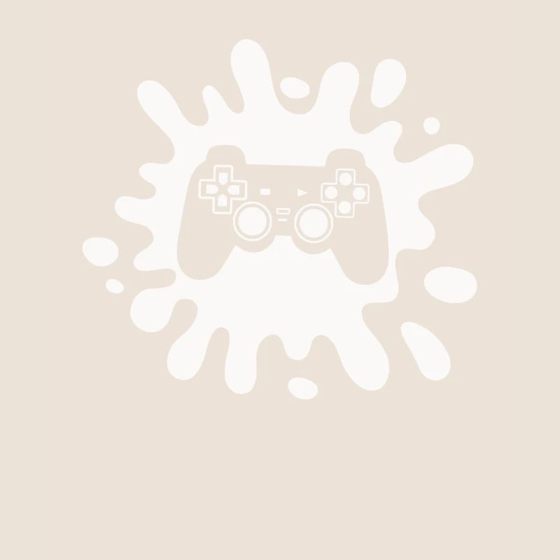 Zocker Splatter-Controller – Retro Gaming Kunst