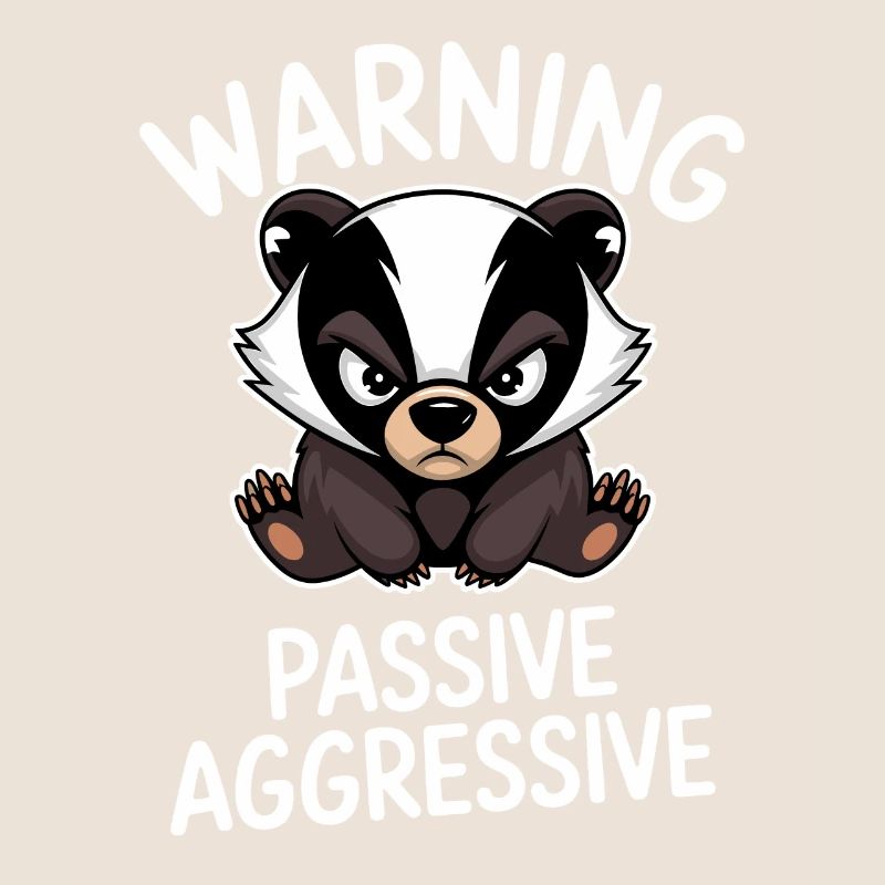 Warning Passive Aggressive Badger