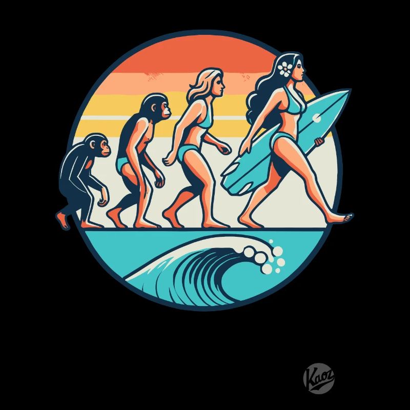 Surfer Surfer et évolution des surfeuses