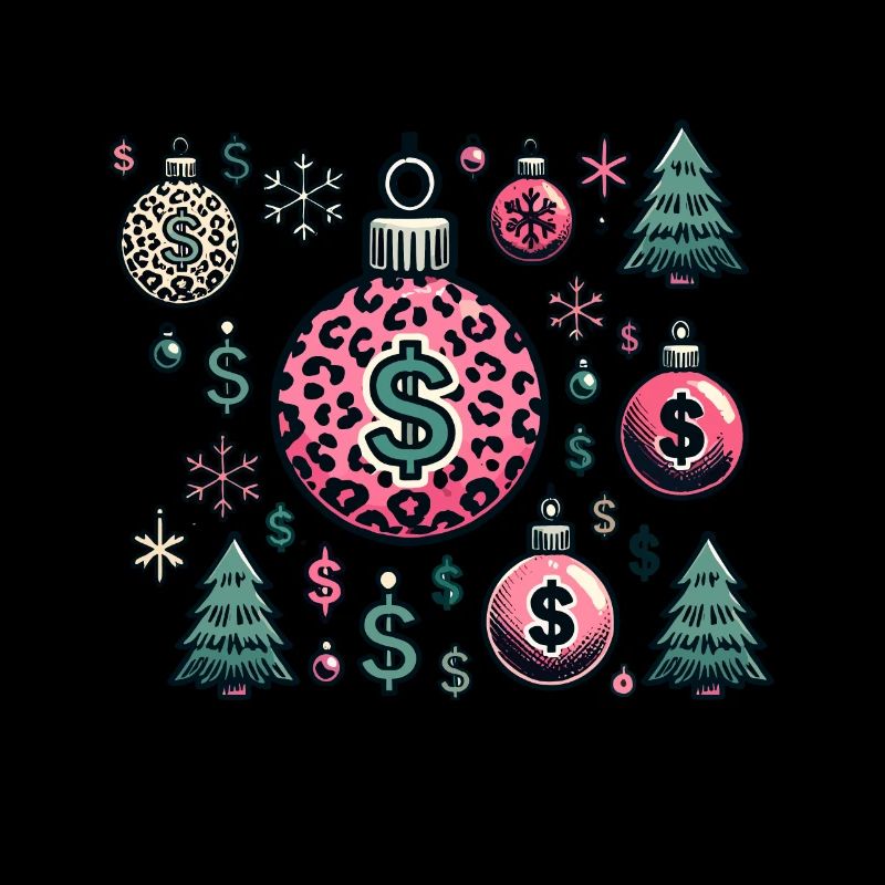 Weihnachtskugeln Dollar Symbole