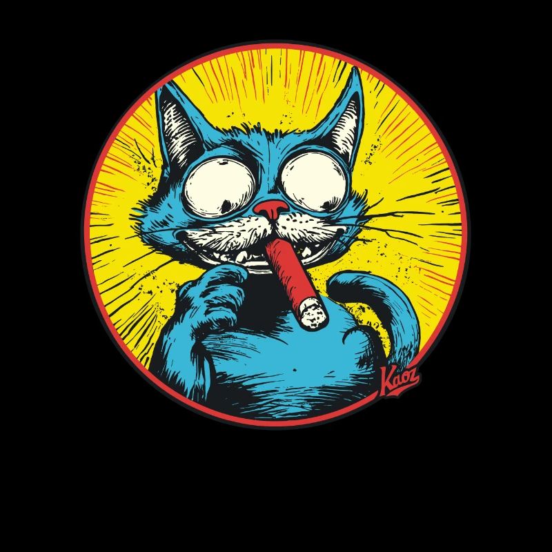 Cool Blue Antihero Cat