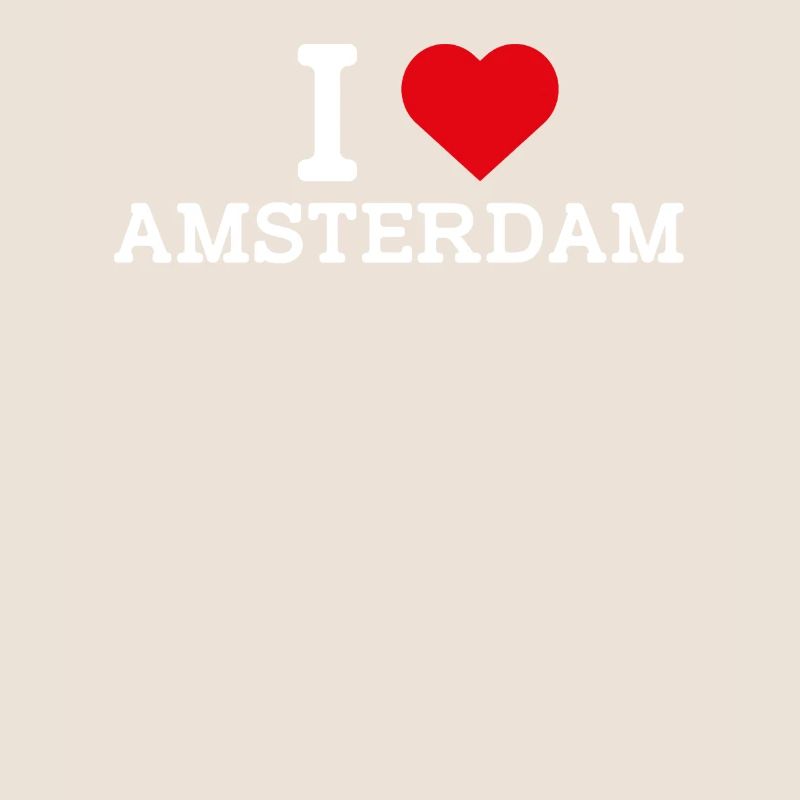 J’aime Amsterdam Coeur Drapeau Pays-Bas Jeu de mots Cool