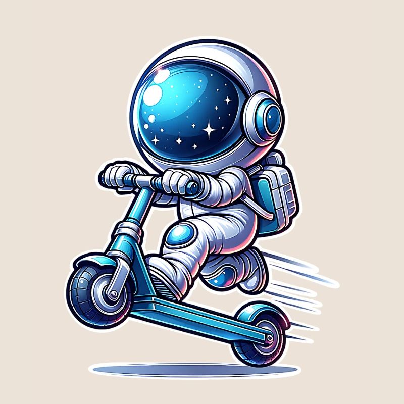 E-Scooter E-Roller Astronaut Scooter