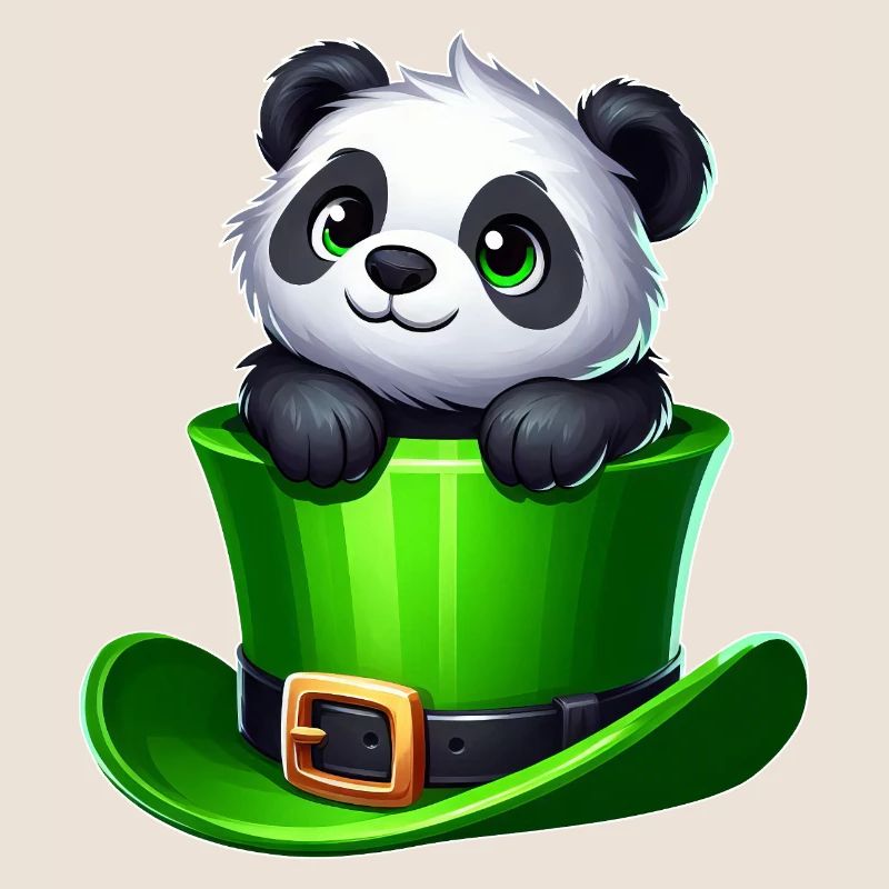 Saint-Patrick Panda Cylindre Trèfle