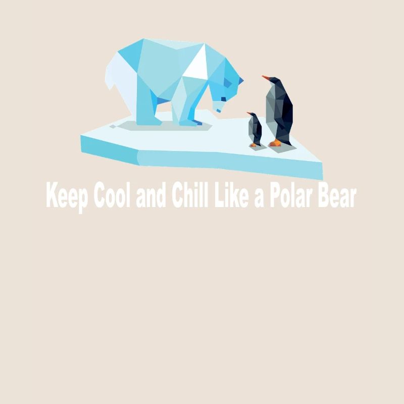 Keep Chill and Cool wie ein Eisbär