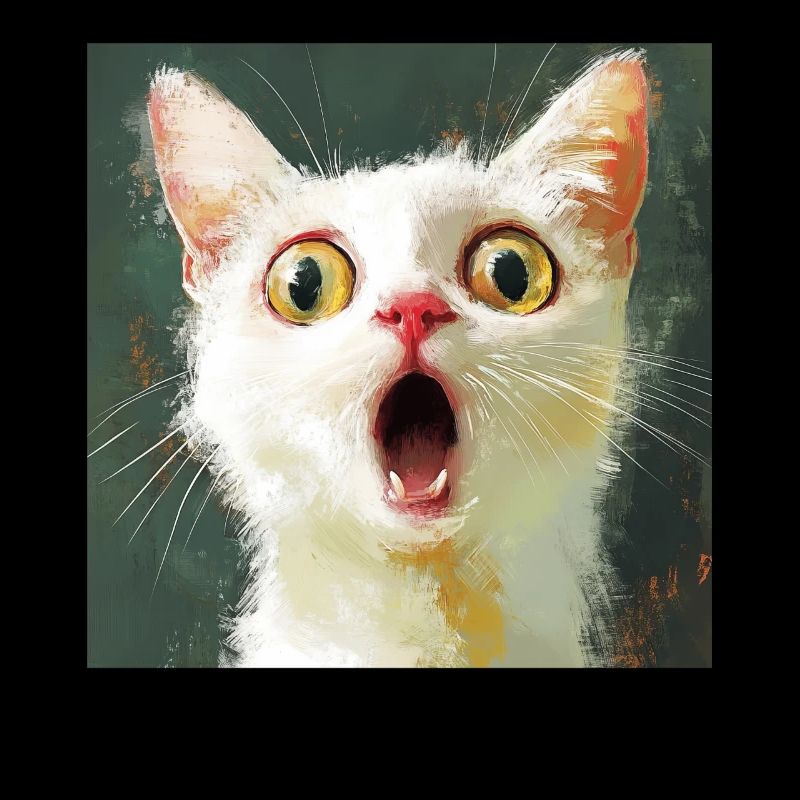 Weiße Katze