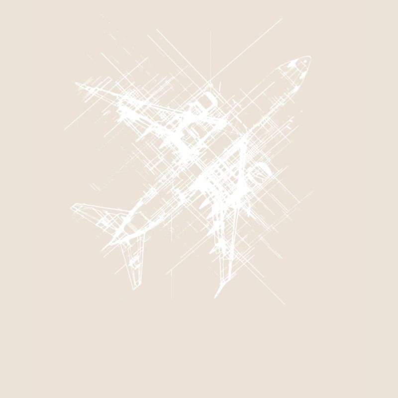 Flugzeug Line Art