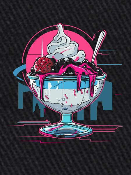 Coupe glacée Retrowave