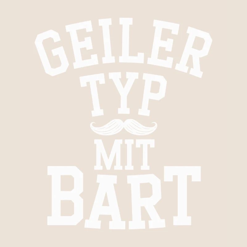 Geiler Typ Mit Bart Bartträger Barbier Vollbart