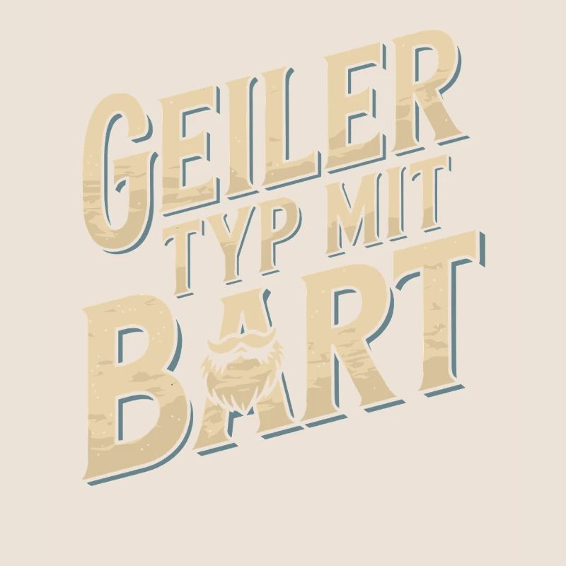 Geiler Typ Mit Bart Bartträger Barbier Vollbart