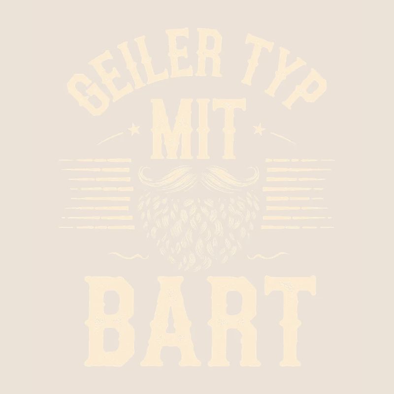 Geiler Typ Mit Bart Bartträger Barbier Vollbart