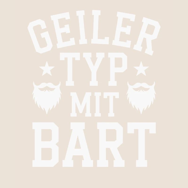 Geiler Typ Mit Bart Bartträger Barbier Vollbart
