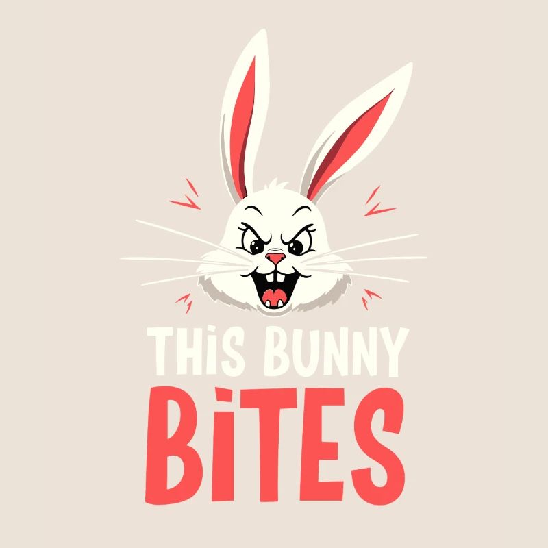 Grumpy Bunny Sarcastic Animal Design