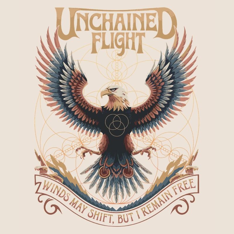 Unchained Flight - Eagle & Sacred Geometry