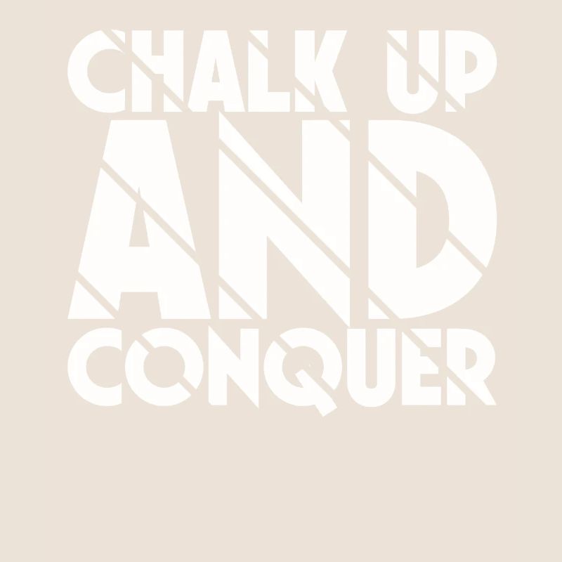 Boulderer Chalk Up et Conquer Bloc