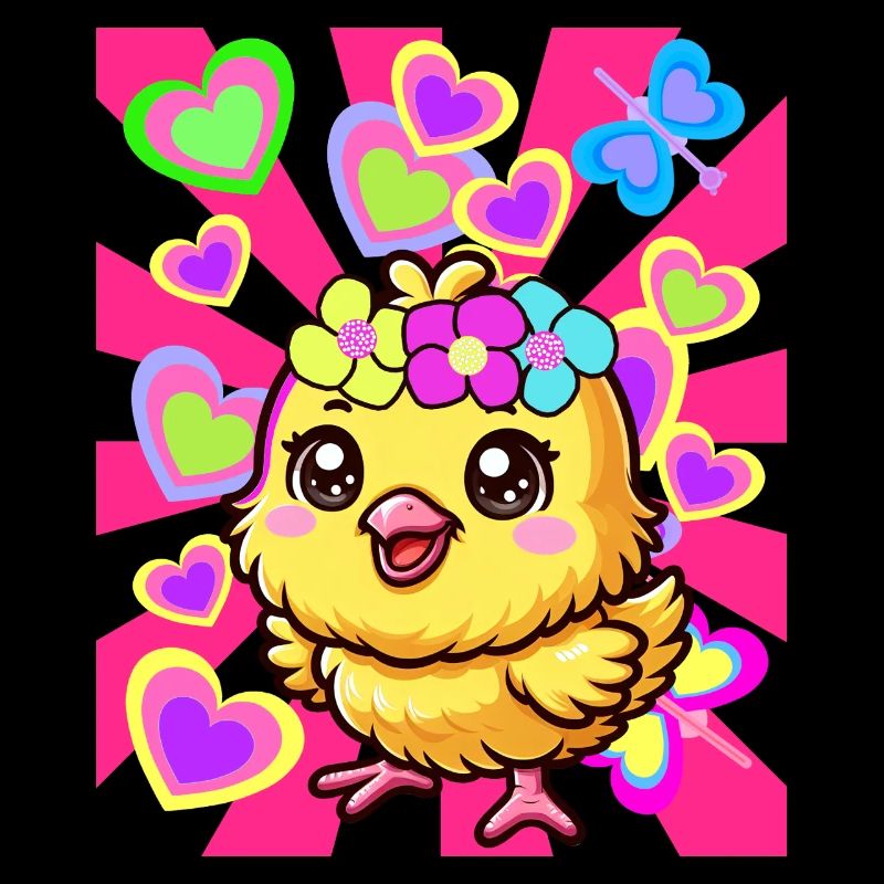 Spring Easter Chick Kids Child Baby
