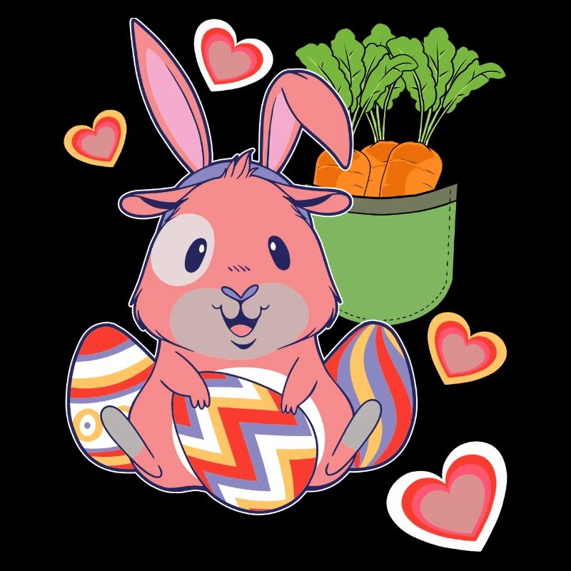 Easter Easter Bunny Easter Eggs Retro Kids Eggs Bunny