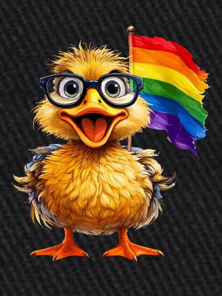 DRAPEAU ARC-EN-CIEL CANARD