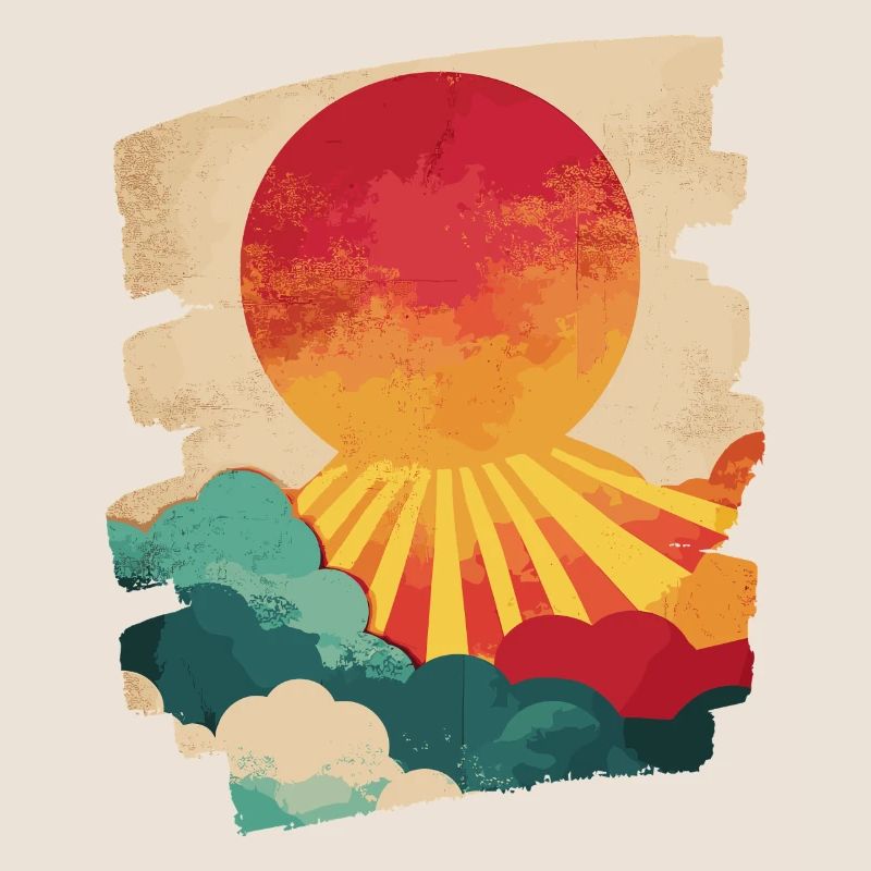 Summer Palm Tree Sunset
