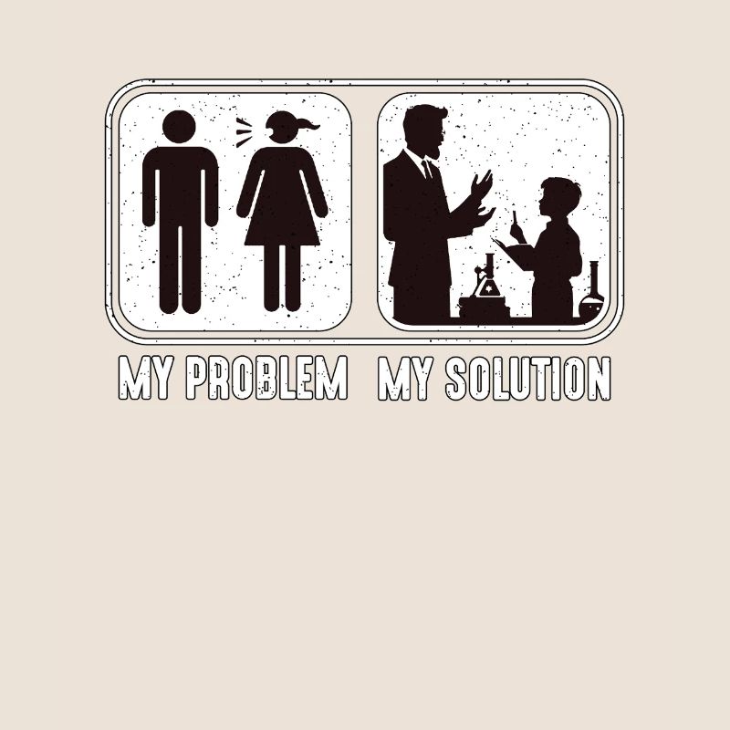 STEM Teacher My Problem My Solution Pictogram Dad